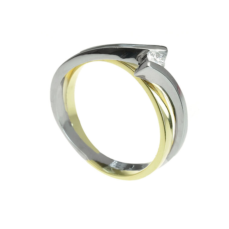GOLDIE Zlatý prsteň s diamantom Iona ER412.RCX