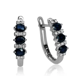 Diamantové náušnice s prírodnými zafírmi LEA1496.SP Diamantové náušnice s prírodnými zafírmi LEA1496.SP
