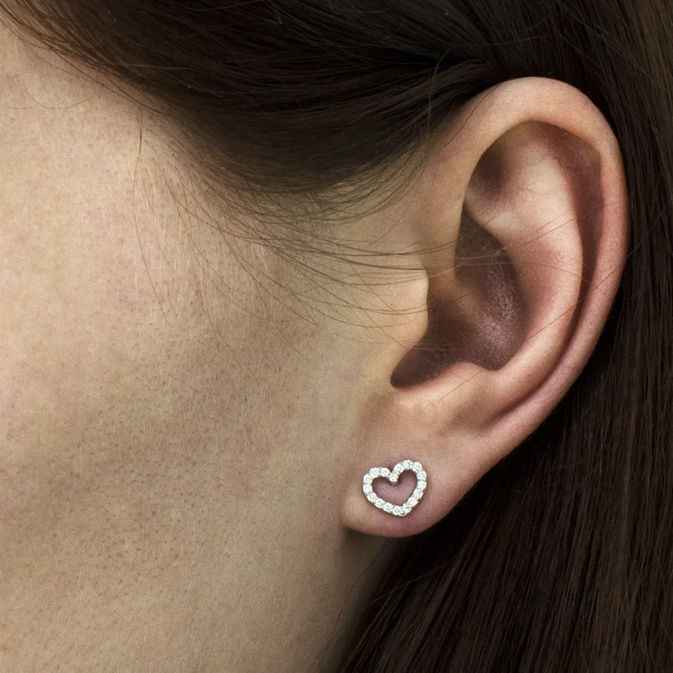Diamantové náušnice so srdiečkom LEA1414.WS Diamantové náušnice so srdiečkom LEA1414.WS