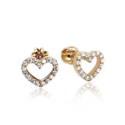 Diamantové náušnice so srdiečkom LEA1415.WS Diamantové náušnice so srdiečkom LEA1415.WS