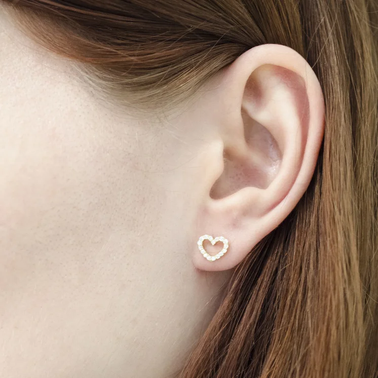Diamantové náušnice srdiečka LEA1385.WS Diamantové náušnice srdiečka LEA1385.WS