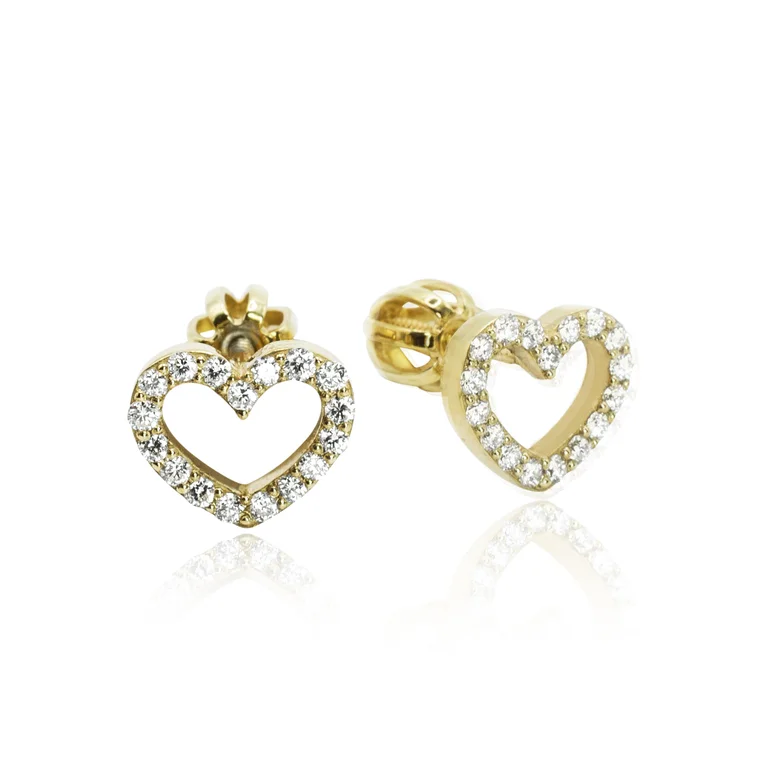 Diamantové náušnice srdiečka LEA1385.WS Diamantové náušnice srdiečka LEA1385.WS