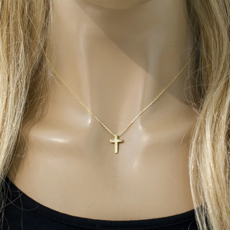 Diamantový náhrdelník krížik LNL342.OD Diamantový náhrdelník krížik LNL342.OD