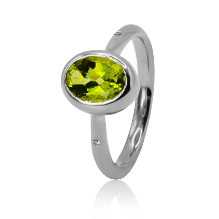 Diamantový prsteň s olivínom LRG726.WS