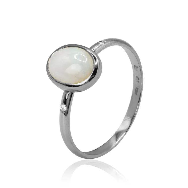 Diamantový prsteň s prírodným austrálskym opálom LRG755.KL Diamantový prsteň s prírodným austrálskym opálom LRG755.KL