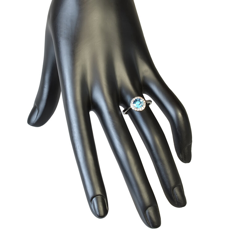 Diamantový prsteň s prírodným topásom LRG785.GD
