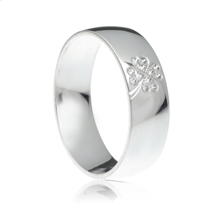 GOLDIE Diamantové OBRÚČKY Lucky white WRD309.MA