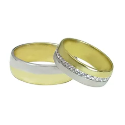 GOLDIE Diamantové OBRÚČKY Miriam WR153.AWB GOLDIE Diamantové OBRÚČKY Miriam WR153.AWB