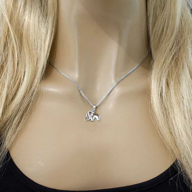 GOLDIE Diamantový náhrdelník sloník white NLK008.OD GOLDIE Diamantový náhrdelník sloník white NLK008.OD