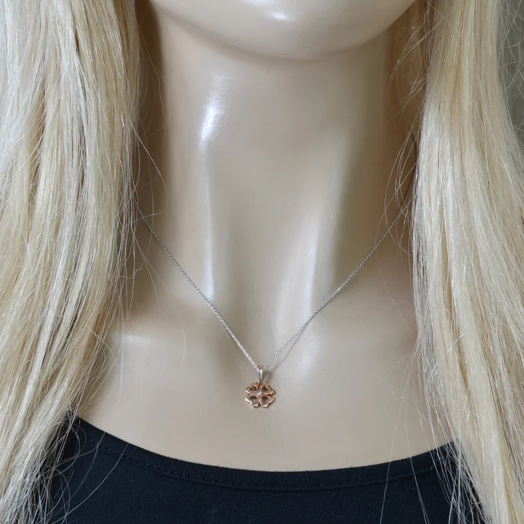 GOLDIE Diamantový náhrdelník štvorlístok LNL290.OD GOLDIE Diamantový náhrdelník štvorlístok LNL290.OD