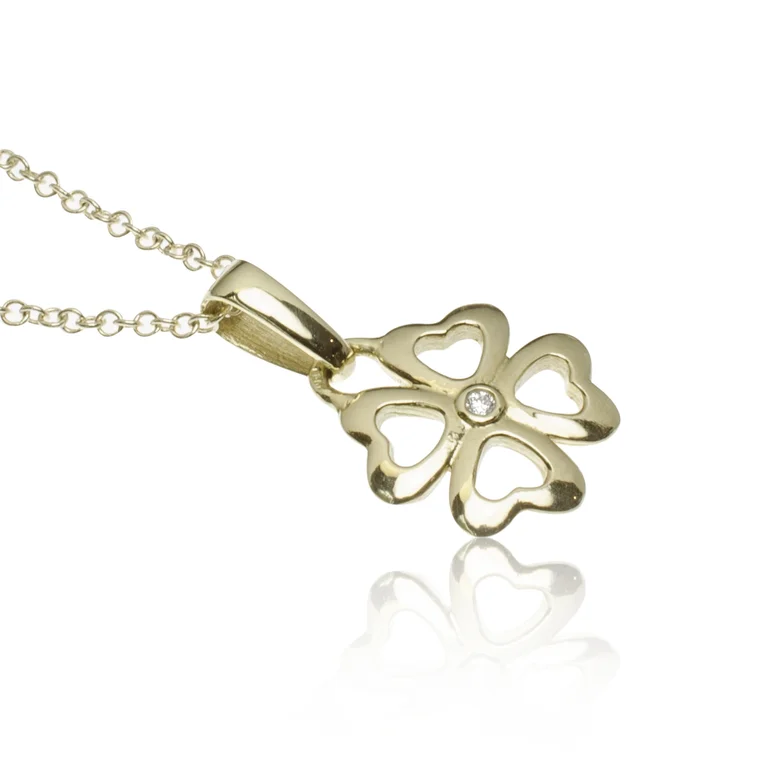 GOLDIE Diamantový náhrdelník štvorlístok LNL292.OD GOLDIE Diamantový náhrdelník štvorlístok LNL292.OD