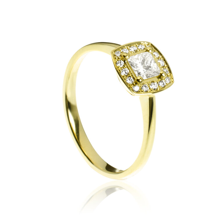 GOLDIE Diamantový prsteň Princess LRG533.OD