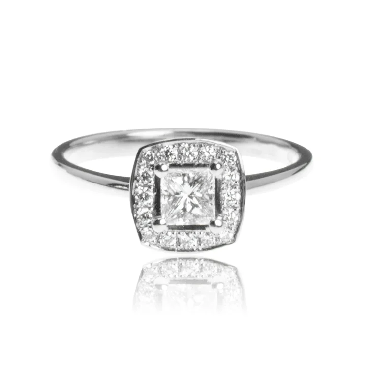 GOLDIE Diamantový prsteň Princess white LRG534.OD GOLDIE Diamantový prsteň Princess white LRG534.OD