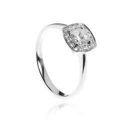 GOLDIE Diamantový prsteň Princess white LRG534.OD
