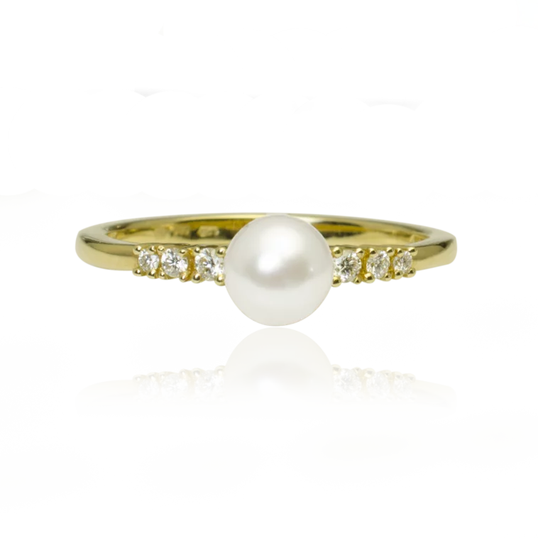 GOLDIE Diamantový prsteň s morskou perlou Aliya ER508.PAB GOLDIE Diamantový prsteň s morskou perlou Aliya ER508.PAB