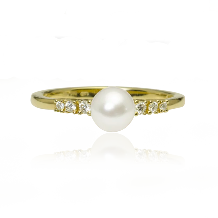 GOLDIE Diamantový prsteň s morskou perlou Aliya ER508.PAB GOLDIE Diamantový prsteň s morskou perlou Aliya ER508.PAB
