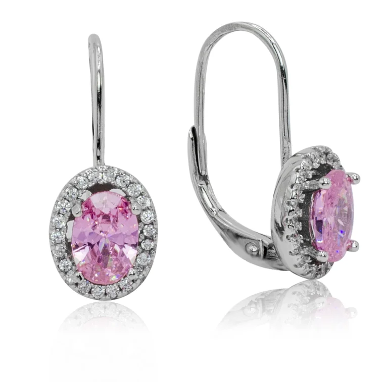 GOLDIE Strieborné náušnice Lilli pink LEAS214.KS GOLDIE Strieborné náušnice Lilli pink LEAS214.KS