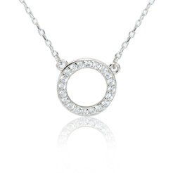 GOLDIE Strieborný náhrdelník kruh LNLS038.KS