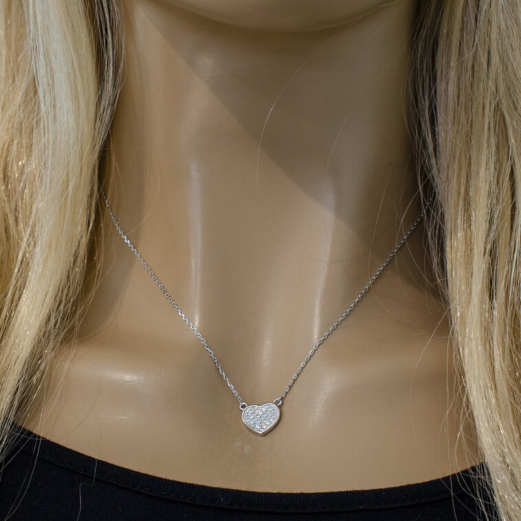 GOLDIE Strieborný náhrdelník srdce LNLS042.KS