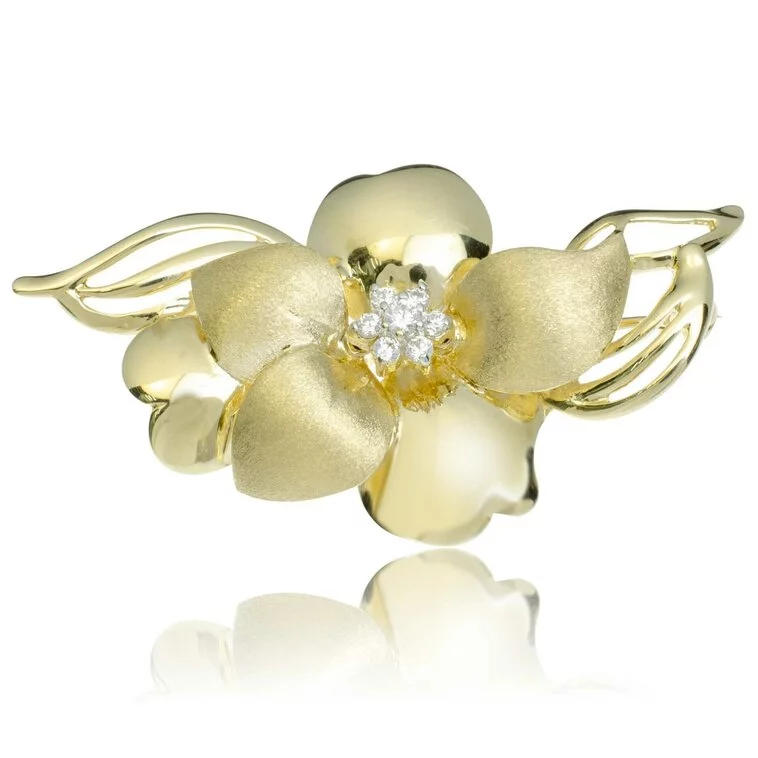 GOLDIE Zlatá brošňa Flower LBO022.SP GOLDIE Zlatá brošňa Flower LBO022.SP