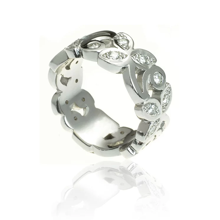 GOLDIE Zlatá dámska obrúčka s diamantmi Elegant wedding WR298.ODB