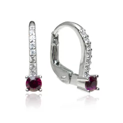 GOLDIE Zlaté náušnice Aylin red LEA878.TRB GOLDIE Zlaté náušnice Aylin red LEA878.TRB