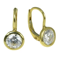 GOLDIE Zlaté náušnice Classic gem LEA186.TRB GOLDIE Zlaté náušnice Classic gem LEA186.TRB