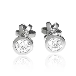 GOLDIE Zlaté náušnice Corina white LEA511.MAB GOLDIE Zlaté náušnice Corina white LEA511.MAB