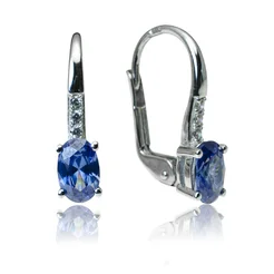 GOLDIE Zlaté náušnice Danielle blue LEA956.AVB GOLDIE Zlaté náušnice Danielle blue LEA956.AVB