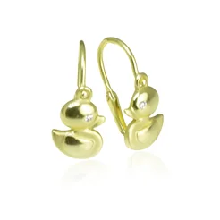 GOLDIE Zlaté náušnice detské Kačičky KEA218.ZOB GOLDIE Zlaté náušnice detské Kačičky KEA218.ZOB