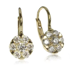 GOLDIE Zlaté náušnice flower Emme LEA1034.TR GOLDIE Zlaté náušnice flower Emme LEA1034.TR