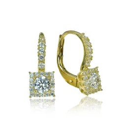 GOLDIE Zlaté náušnice Gold cube LEA273.TRB GOLDIE Zlaté náušnice Gold cube LEA273.TRB