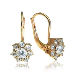 GOLDIE Zlaté náušnice Kvetinka rose gold LEA316.AWB GOLDIE Zlaté náušnice Kvetinka rose gold LEA316.AWB
