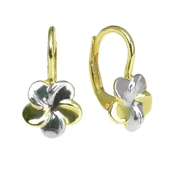 GOLDIE Zlaté náušnice Kvetinky LEA473.TRB GOLDIE Zlaté náušnice Kvetinky LEA473.TRB