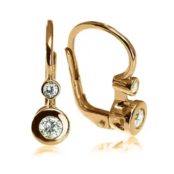 GOLDIE Zlaté náušnice Lucky rose LEA1109.OD GOLDIE Zlaté náušnice Lucky rose LEA1109.OD