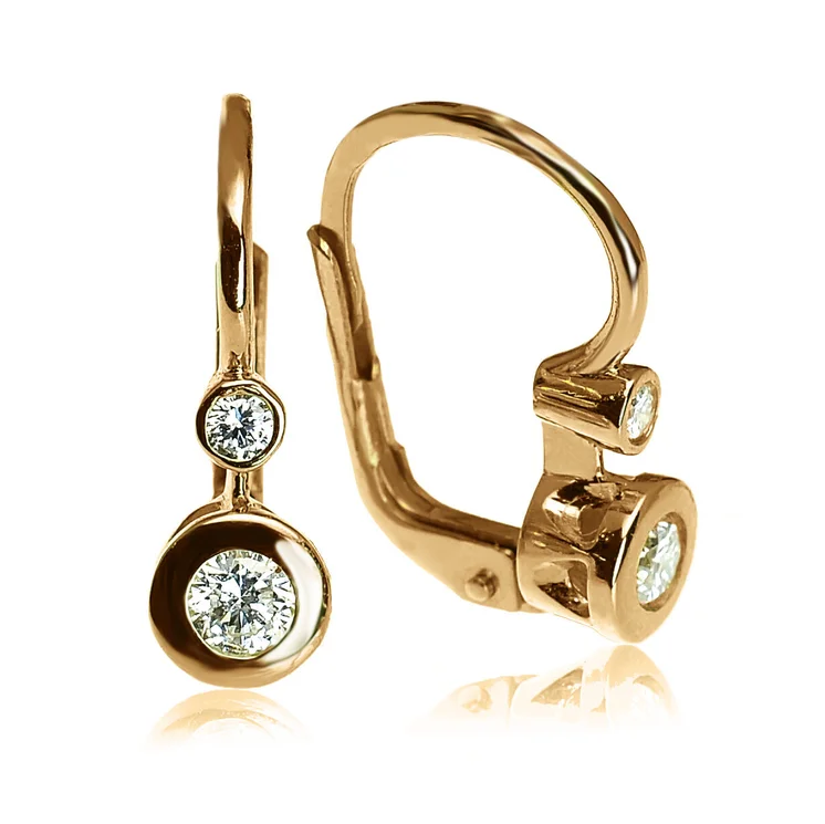 GOLDIE Zlaté náušnice Lucky rose LEA1109.OD GOLDIE Zlaté náušnice Lucky rose LEA1109.OD