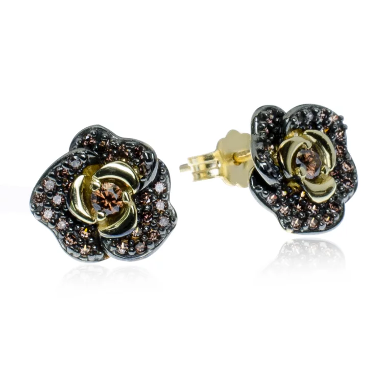 GOLDIE Zlaté náušnice Rose LEA1142.SPB GOLDIE Zlaté náušnice Rose LEA1142.SPB