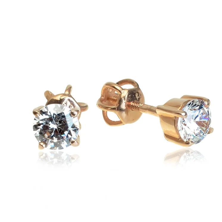 GOLDIE Zlaté náušnice Rose studs LEA842.AWB GOLDIE Zlaté náušnice Rose studs LEA842.AWB
