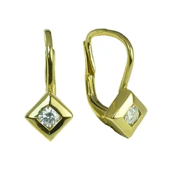 GOLDIE Zlaté náušnice s diamantmi Elana LEA079.ALB GOLDIE Zlaté náušnice s diamantmi Elana LEA079.ALB
