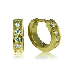 GOLDIE Zlaté náušnice s diamantmi Hailee KEA084.ODB GOLDIE Zlaté náušnice s diamantmi Hailee KEA084.ODB