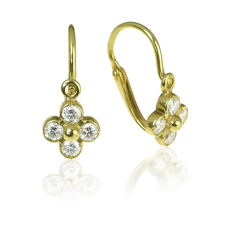 GOLDIE Zlaté náušnice s diamantmi Ivy KEA049.ALB GOLDIE Zlaté náušnice s diamantmi Ivy KEA049.ALB