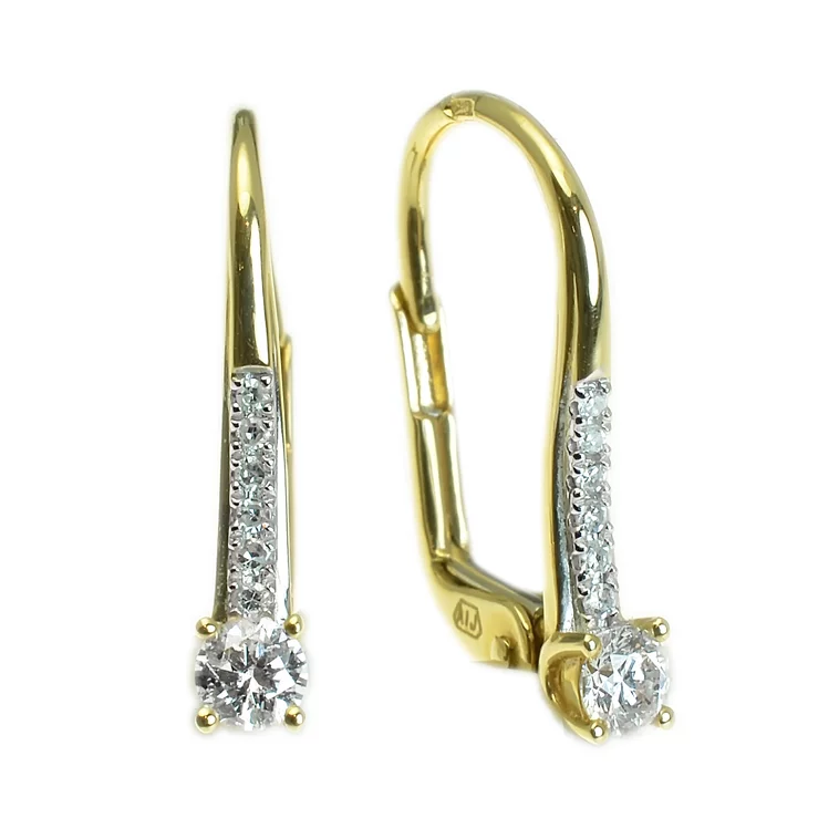 GOLDIE Zlaté náušnice s diamantom Seja LEA482.AJS GOLDIE Zlaté náušnice s diamantom Seja LEA482.AJS