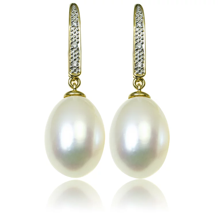 GOLDIE Zlaté náušnice so sladkovodnou perlou a diamantmi Celeste LEA949.PAS GOLDIE Zlaté náušnice so sladkovodnou perlou a diamantmi Celeste LEA949.PAS