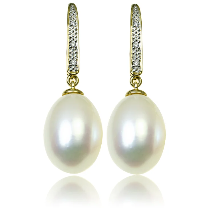 GOLDIE Zlaté náušnice so sladkovodnou perlou a diamantmi Celeste LEA949.PAS GOLDIE Zlaté náušnice so sladkovodnou perlou a diamantmi Celeste LEA949.PAS