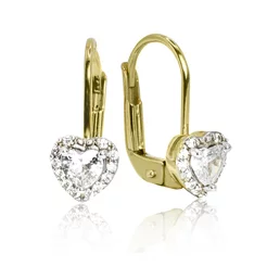 GOLDIE Zlaté náušnice Srdiečka LEA1247.ZO GOLDIE Zlaté náušnice Srdiečka LEA1247.ZO