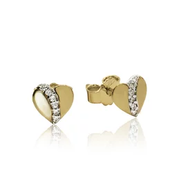 GOLDIE Zlaté náušnice Srdiečka LEA1280.TR GOLDIE Zlaté náušnice Srdiečka LEA1280.TR