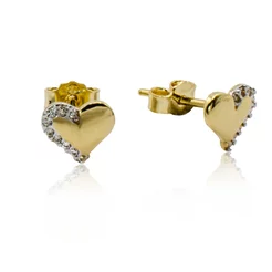 GOLDIE Zlaté náušnice Srdiečka LEA1281.TR GOLDIE Zlaté náušnice Srdiečka LEA1281.TR