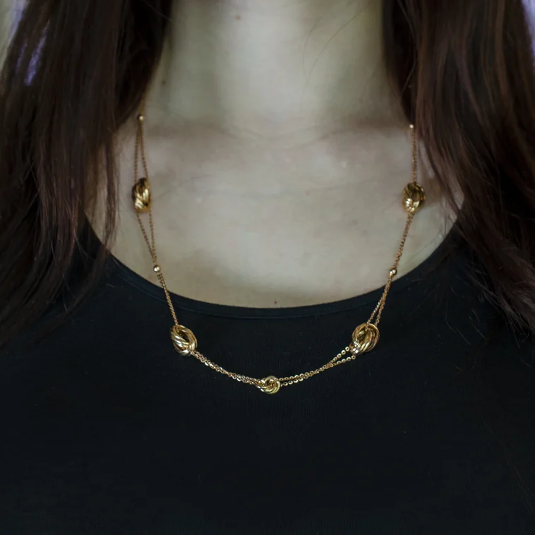 GOLDIE Zlatý dlhý Sartoire náhrdelník Enachanting rose LNL248.SP GOLDIE Zlatý dlhý Sartoire náhrdelník Enachanting rose LNL248.SP