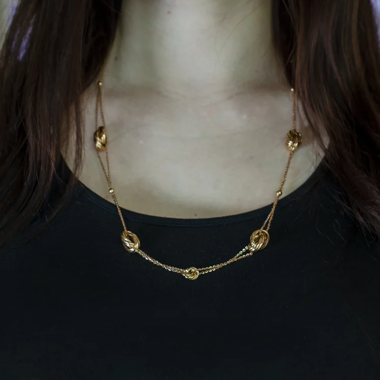 GOLDIE Zlatý dlhý Sartoire náhrdelník Enachanting rose LNL248.SP GOLDIE Zlatý dlhý Sartoire náhrdelník Enachanting rose LNL248.SP