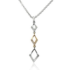 GOLDIE Zlatý náhrdelník Cubic LNL209.TR